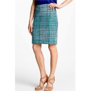 Kate Spade | Check Print Pencil Skirt